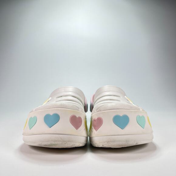 Nautica Clogs White Pink Unicorn Hearts Platform Slip On Shoes Youth Size 13 - Picture 5 of 10